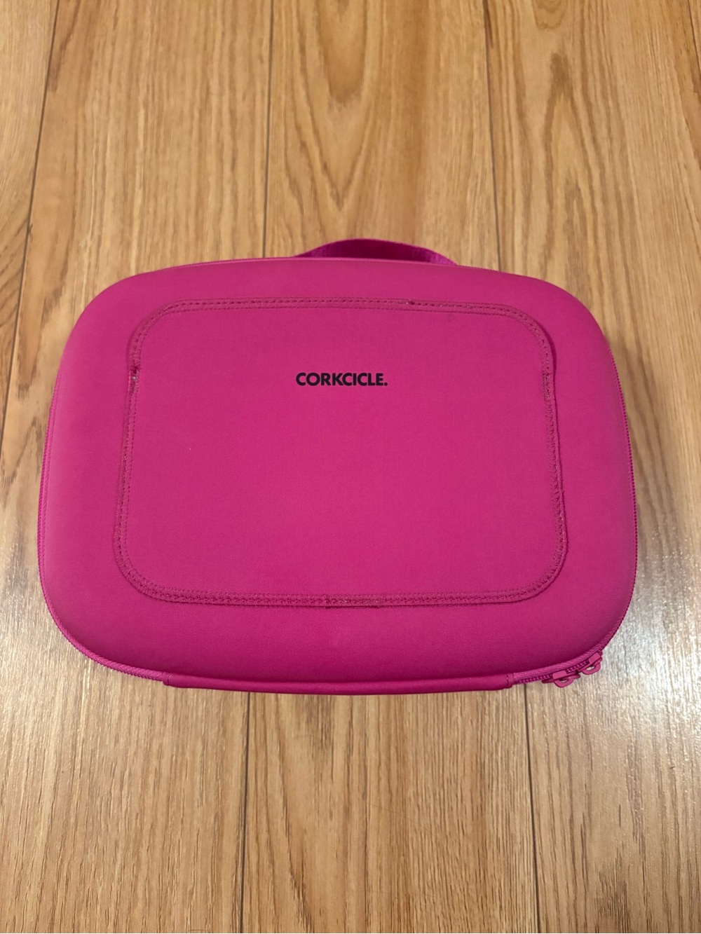 Corkcicle Bright Pink Neoprene Lunch Box